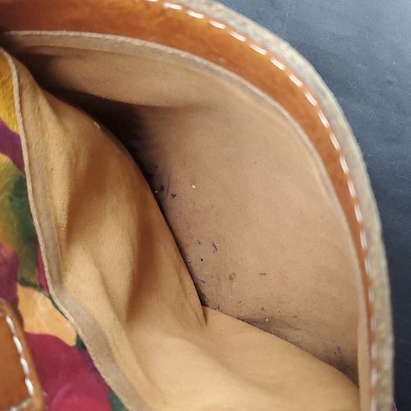 Patricia Nash Floral Squares Leather Venezia Pouch Crossbody - Picture 14 of 15